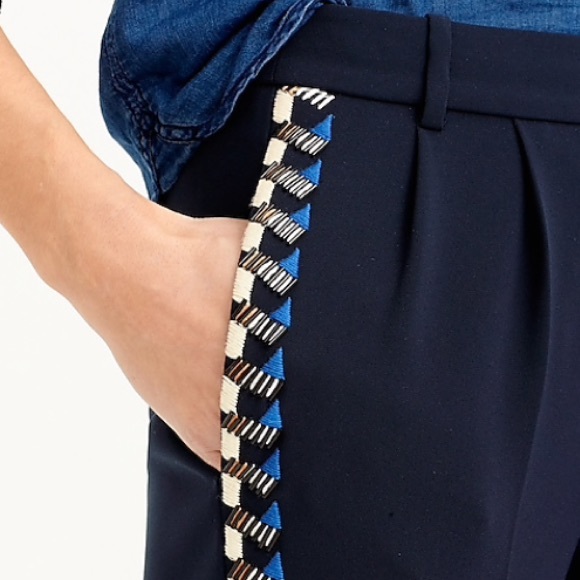 J. Crew Collection Embellished Tux Pant - Picture 2 of 3